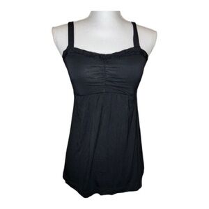 Soma signature lace soft support cami in black NWT